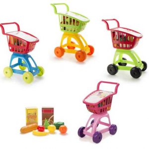 carrito super con alimentos