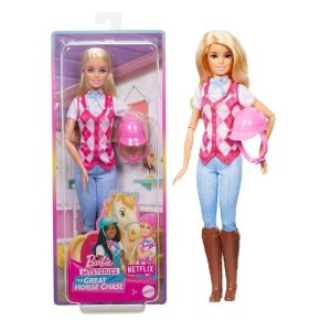 BARBIE JINETE EQUITACION CON CASCO