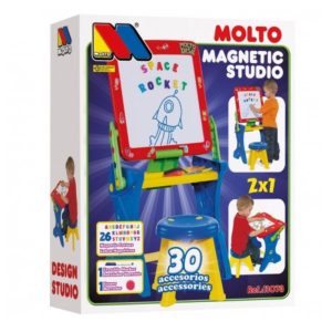 PUPITRE MAGNETICO CON COMPLEMENTOS 49x36x90 CMS