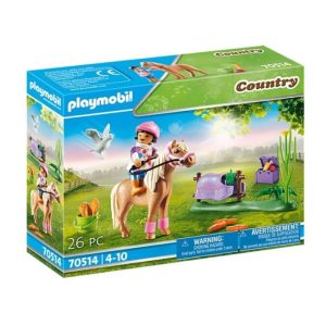 PLAYMOBIL 70514 COUNTRY PONI ISLANDES CON JINETE