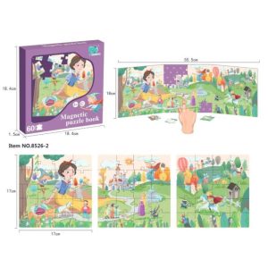 PUZZLES MAGNETICOS LIBRO PRINCESAS 3x20 PIEZAS