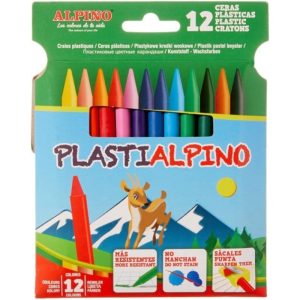 ESTUCHE 12 CERAS PLASTIALPINO