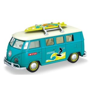FURGONETA RETRO SURFING LUCES Y SONIDOS ESCALA 1:14