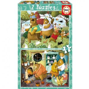 PUZZLE 2x20 PIEZAS CUENTOS DEL BOSQUE